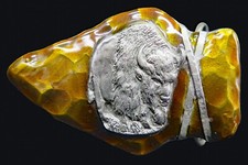 Buffalo Indian Arrowhead Vintage Belt Buckle