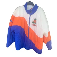 Vintage Apex One Florida Gators Zip Quilted Windbreaker Jacket 90's XL NCAA WAVE
