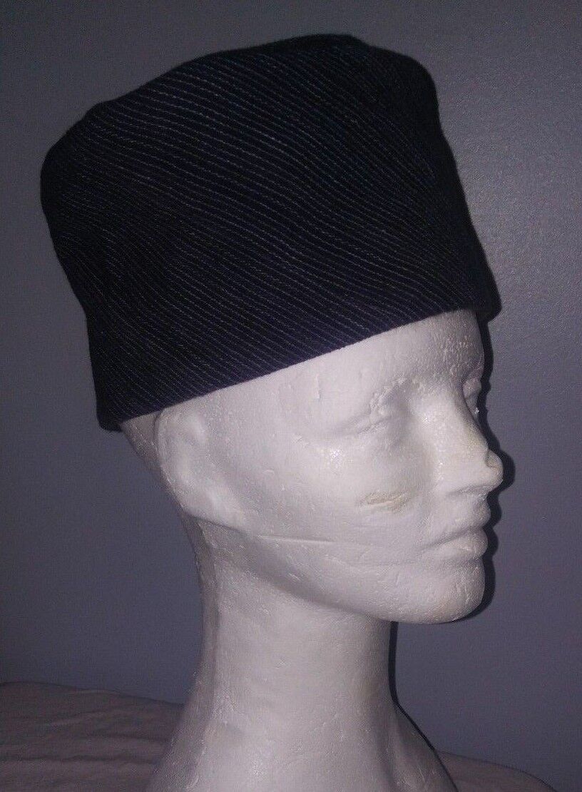 Blue Size 7 Kufi Kofi Tupi Topi Hat Cap Handmade - image 3