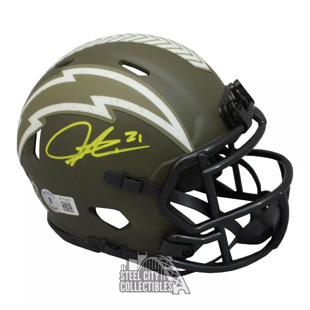 Ladainian tomlinson sale autographed helmet