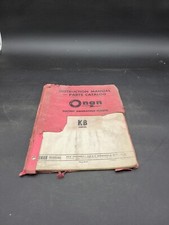 ONAN KB SERIES ELECTRIC GENERATING PLANTS INSTRUCTION MANUAL PARTS CATALOG 