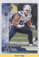 2018 Upper Deck CFL Blue Chris Van Zeyl #190 READ o1h