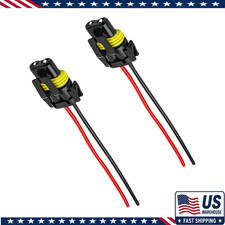 2 PCS 9005 HB3 9006 HB4 9012 Bulb Socket, Headlight Connector Female Adapter Wir