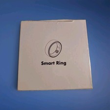 Smart Ring Sz. 8/Black-Heart Rate Monitor Blood Pressure Sleep Tracker ect. NIB
