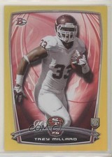2014 Bowman Rookies Gold Foil 300/399 Trey Millard #91 jj0