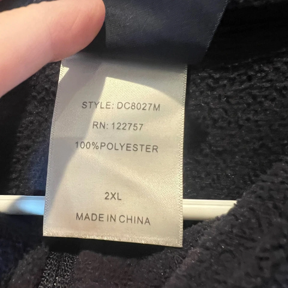 Ropa del equipo Dallas Cowboys azul marino polar 1/4 cremallera pulóver para hombre 2XL Foto 3 de 4