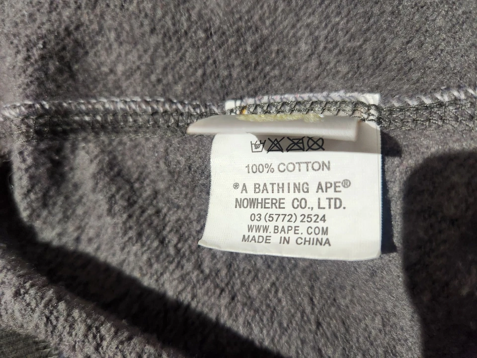 Sudadera con Capucha A Bathing Ape Bape Para Hombre Cremallera Completa Camuflada Tiburón Talla Grande Foto 3 de 4