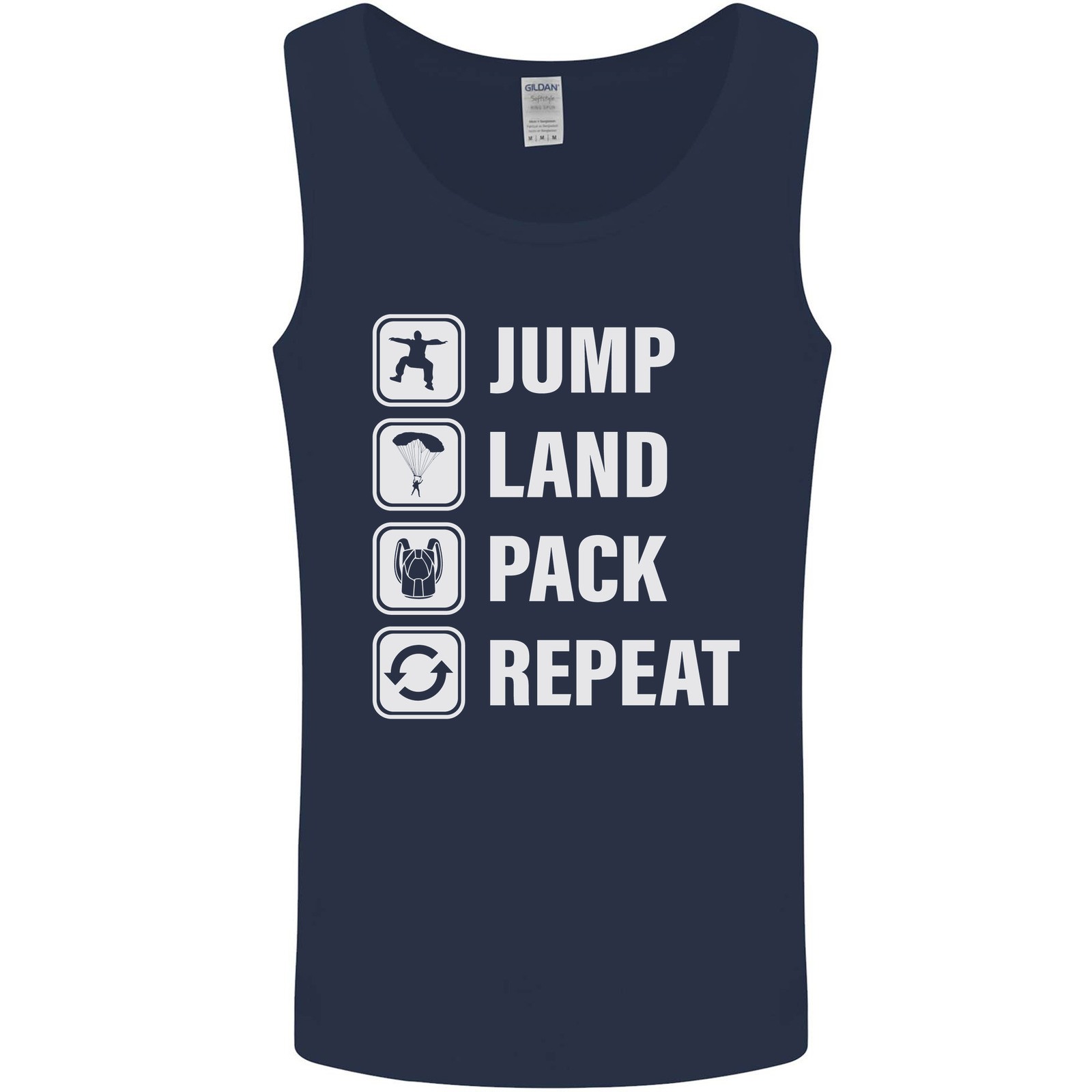 PONY Zaino Da Atterraggio Per Paracadutismo Divertente Gilet Da Uomo Canotta