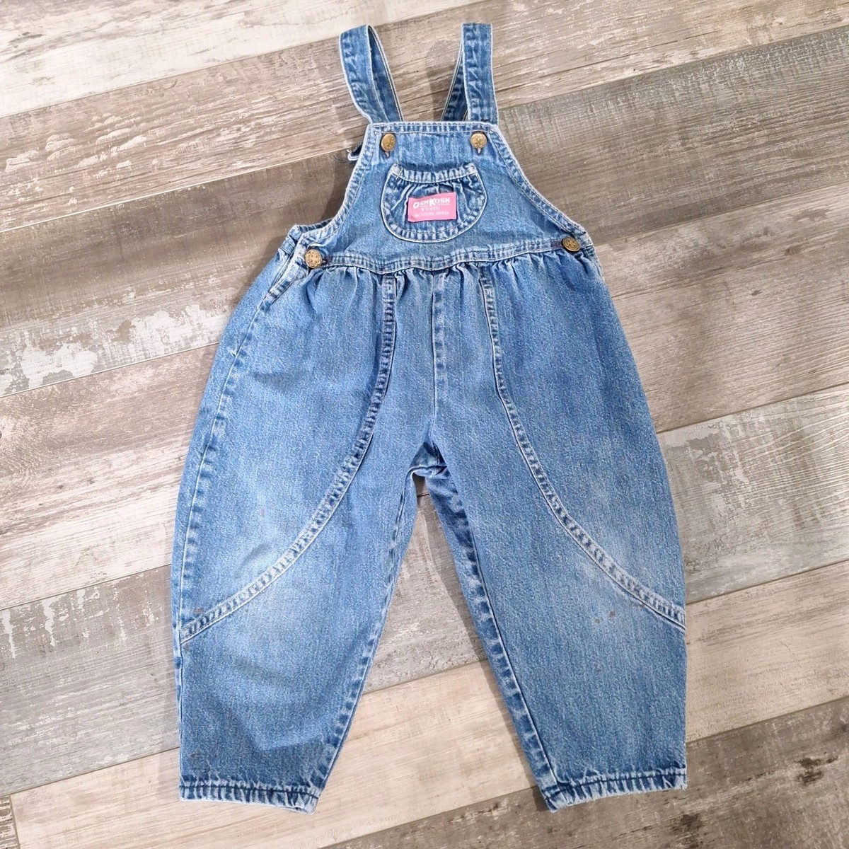 Vintage Oshkosh B Gosh Vestbak Overalls Bib Jumper Youth Size 3T 