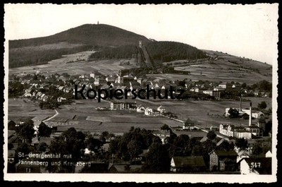VINTAGE POSTCARD ST. GEORGENTHAL TANNENBERG AND KREUZBERG BOHEMIA JIRETIN POD JEDLO