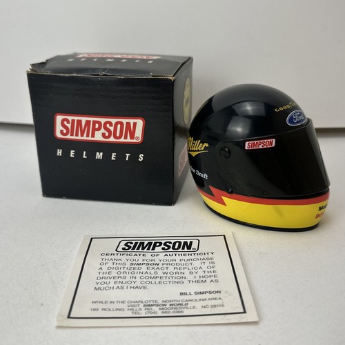 Rusty Wallace 2 Simpson Signature Edition Mini Racing Helmet Limited First Ed