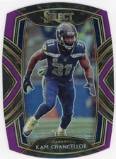 2020 Panini Select - Club Level Kam Chancellor #230 Purple Prizm Die-Cut