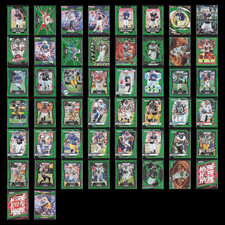 Panini Prizm Green & Wave Lot 50 Football Cards Bulk Dealer Stars, Rookies!