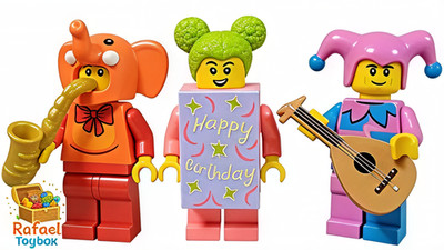 LEGO  BAM 2026 Happy Birthday Set - Elephant/Coral Brick Costume/Jester   NEU!