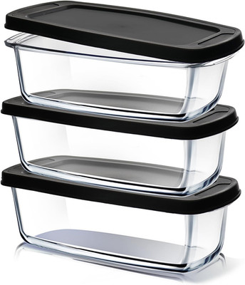 EATEX Glass Bread Pans for Homemade Bread Baking, 1.9 Quart Deep Rectangular 