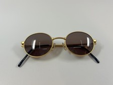 Jean Paul Gaultier 52-4101 Oval Sunglasses Gold Frame Japan