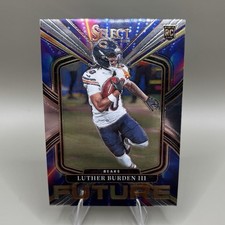 Panini Select 2025 Luther Burden III Bears Rookie Future #3 Football Card