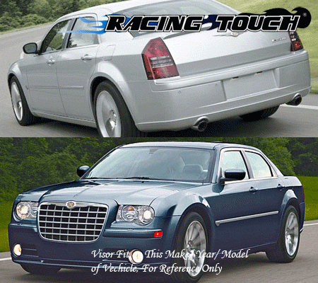 JDM Window Visors For Chrysler 300 Series 05 06 07 08 09 10 2005-2010 LX C SRT-8 - Picture 7 of 7