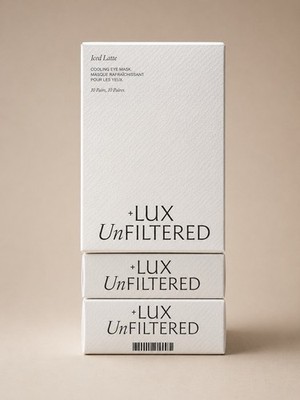 (3 Pack) +LUX Unfiltered Iced Latte Cooling Korean Under Eye Patches - 30 Pairs