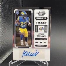 2022 Contenders Optic - Rookie Ticket Autographs Kyren Williams #184 auto 