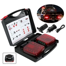 Rechargeable LED Trailer Lights Wireless Magnetic Tail / Backup Light for Truck