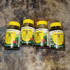 Spring Valley Ultra Strength Vit B12 Gummies Raspberry 5000 mcg 60 Ct. 4 Bottles