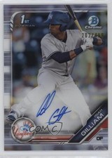 2019 Bowman Chrome Prospects Refractor 202/499 Isiah Gilliam #CPA-IG Auto 13c1