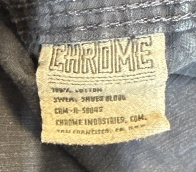 Camisa Chrome Industries Para Hombre S Franela Azul Ligera Abotonada Foto 4 de 4