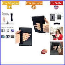 Black Hand Strap Holder for Kindle  Tablets, One-Hand Use, Strong Adhesive