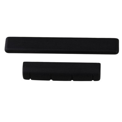 BQLZR 4 string Ukulele Guitar Nut And Saddle Made Of Ebony 1 Pair
