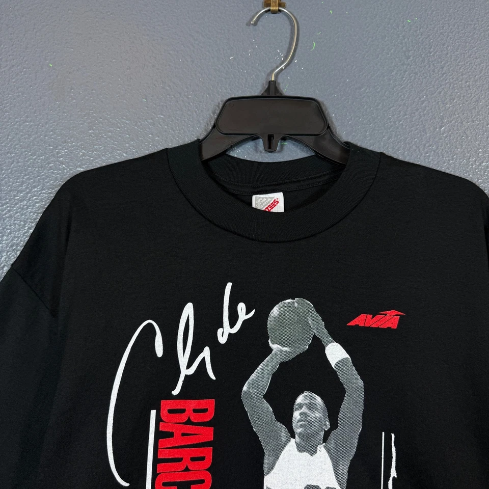 Jerzees XL Hombre Negro Clyde Drexler Barcelona Avia Portland TrailBlazers 92’ De Colección Foto 2 de 4