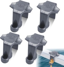 Pontoon Fender Clips for 1" 1.25" Square Rails, 4 Pack/Quick-Release ABS Hange