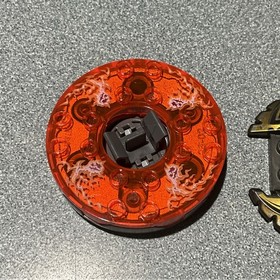 Lego Ninjago Spinner Trans Neon Orange Fire Energy from Set 9591 w/ring FREE SH