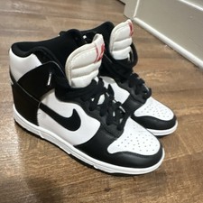 Nike Mens High Top Athletic Sneakers Black/Wh...