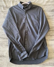 5.11 Tactical Alpha Flex Long Sleeve Button Down Shirt Men's MEDIUM Gray