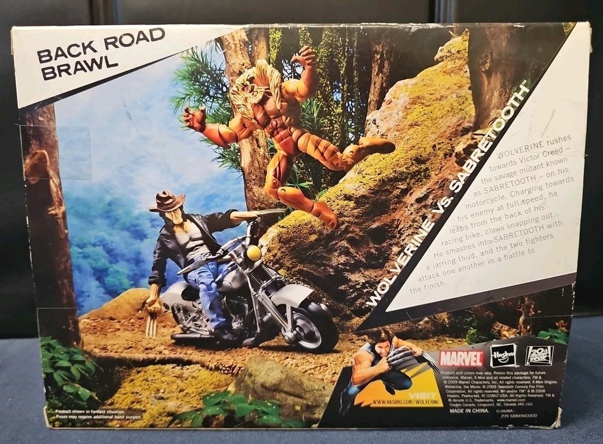 X-Men Origins Wolverine Vs Sabretooth Back Road Brawl Figures NEW