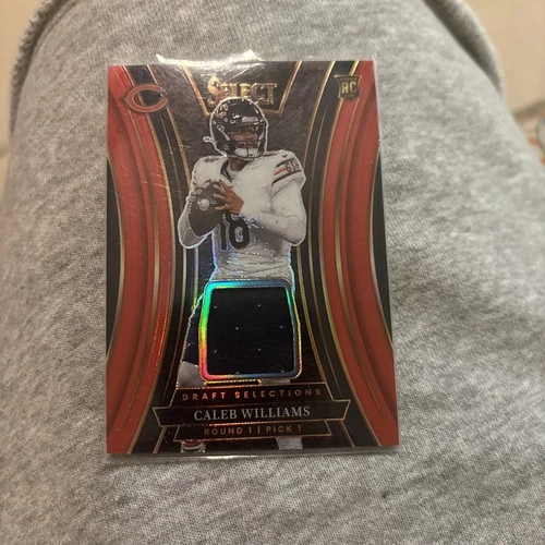 2024 Panini Select - Draft Selections Memorabilia Caleb Williams Red Prizm RC
