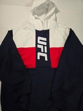 UFC Youth Boys Hoodie Sweatshirt Size XL Navy White Red Ollie Pullover