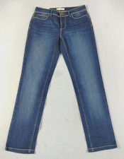 J. Jill Slim Ankle Jeans Womens 2 Blue Mid Rise Authentic Fit Stretch Denim
