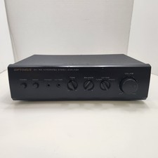 Vintage Optimus SA-155 Integrated Stereo Amplifier Vintage Mini Black Tested