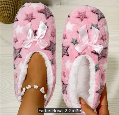 Pantoffeln Gemütliche Fleece-gefütterte Hausschuhe Weich Atmungsaktiv Warm