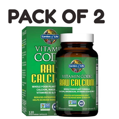 Garden of Life Vitamin Code RAW Calcium   120 Vegetarian Capsules   Pack of 2