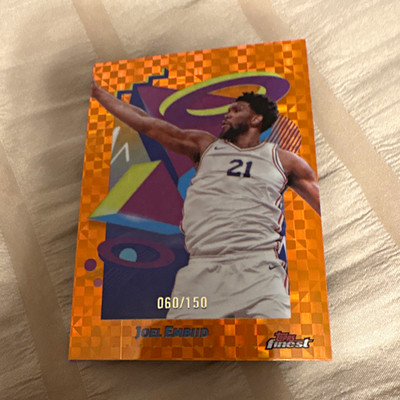 Topps 2024-25 Finest Joel Embiid #274 Orange X-Fractor Serial Numbered /150