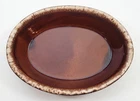 Vintage Hull Pottery Brown Drip Glaze 10" Oval Casserole Serving Dish USA