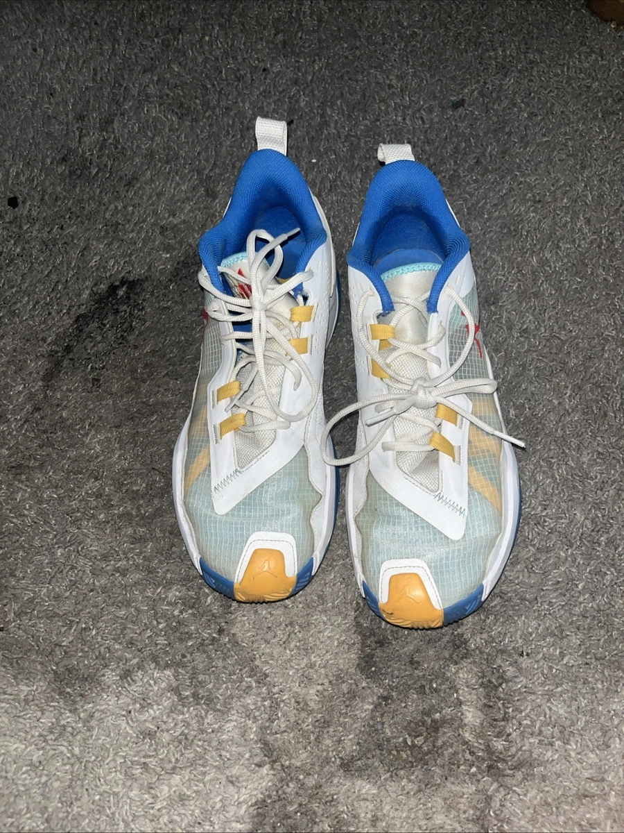 Jordan バスケットボールシューズ ホワイト/ブラック/ブルー/イエロー Jordan Team Elite 2 Low White Blue Yellow for Sale | Authenticity