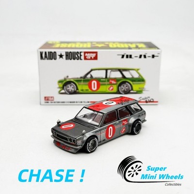 MINIGT 街道ハウス　Datsun 510 Wagon チェイス CHASE CAR 1/64 Kaido House & Mini GT Datsun 510 Wagon Carbon Fiber