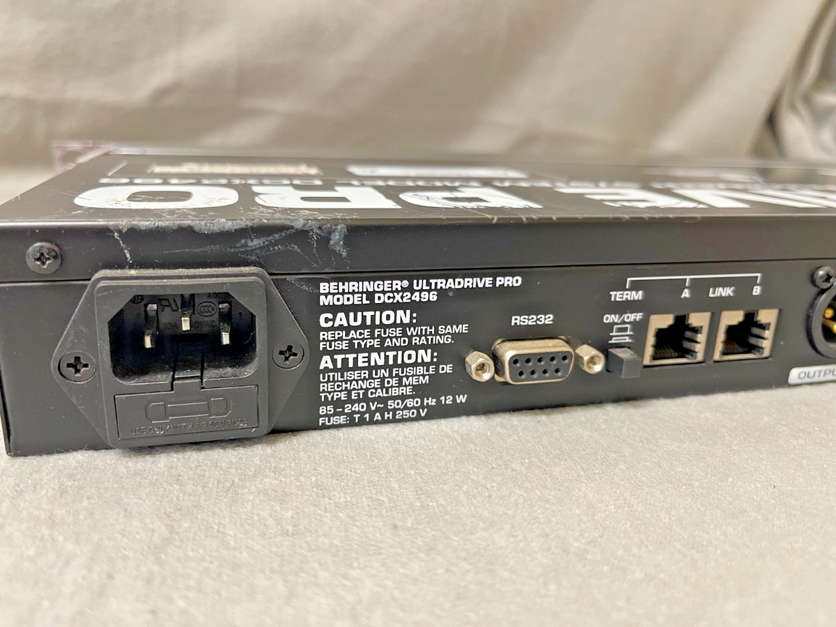 Behringer DCX2496 Ultradrive Pro Loudspeaker Management System | eBay