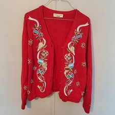 Vintage Bechamel Ugly Christmas Sweater Vest 1990s