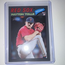 Topps Heritage 2026 Rookie #386 Payton Tolle Red Sox Dark Grey Border Card