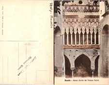 Postcard of Ravello Antique Cortile del Palazzo Rufolo Italy